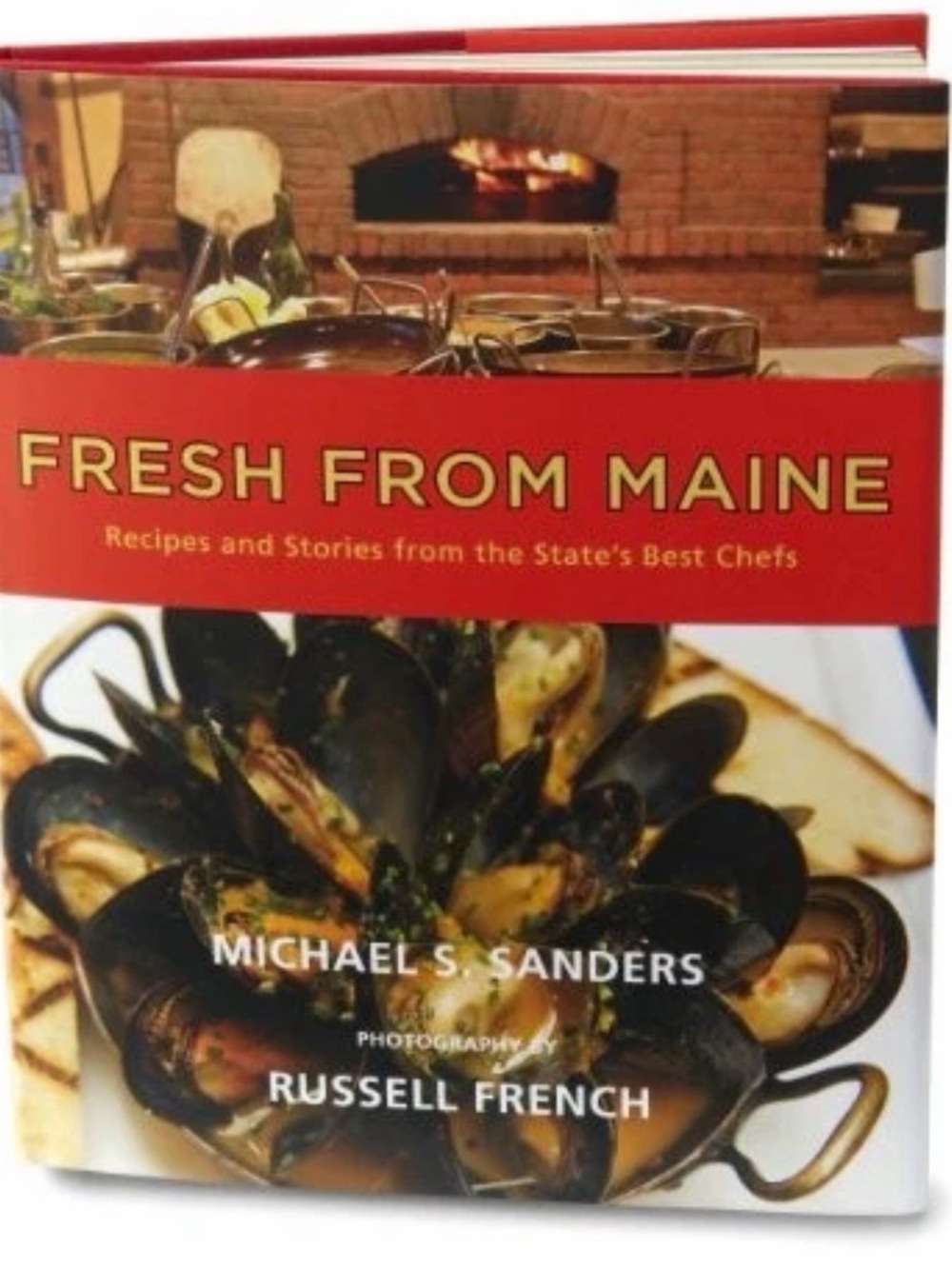 Fresh From Maine Cookbook by Michael S. Sanders - Red Cover